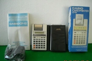 CALCOLATRICE SCRIVENTE DOPPIA ALIMENTAZIONE CASIO CP-10 ANNI '70 - Picture 1 of 1