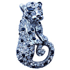 ReadyGolf: 3D Silber Jaguar/Panther Kugelmarker & Hutclip mit Kristallen