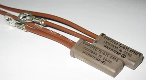 2 X Microtemp G4 Thermal Switch w/ Wires - 167 C 333 F - N.C. 120V 15A 250V 10A - Picture 1 of 14