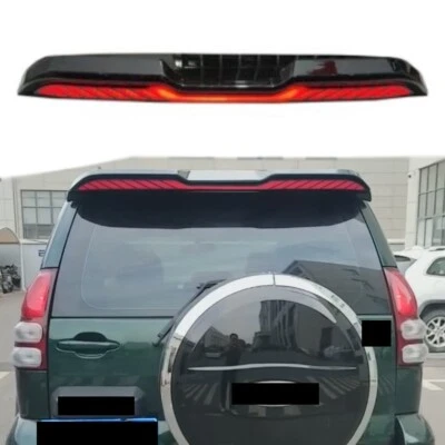 Подходит для Toyota Land Cruiser LC120 2003-2009 спойлер на заднюю крышу ветровое крыло со светодиодами - Изображение 1 из 3