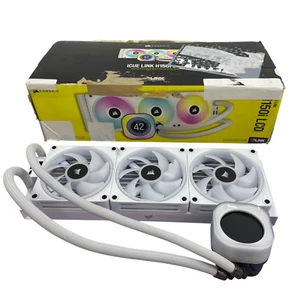 iCUE Link H150i LCD Liquid CPU Cooler x3 RGB Fans 360mm Radiator #MP5946 - Afbeelding 1 van 14