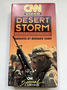 CNN Video Presents: Desert Storm, The War Begins - VHS, News Documentary - Picture 1 of 2