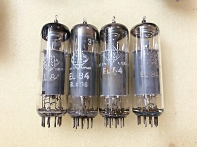 Telefunken EL84 6BQ5 NOS Tesing Values Matched Quad - Photo 1/4
