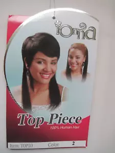 Unisex Haarteil dunkelbraun Echthaar Topper Frauen dünner werdendes Haar & männliche Toupee - Bild 1 von 14