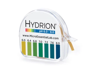 345 MPN 6-8 Hydrion pH Paper Tape Roll 6.0-8.0 Testing RANGE Neutral Solutions  - Picture 1 of 2