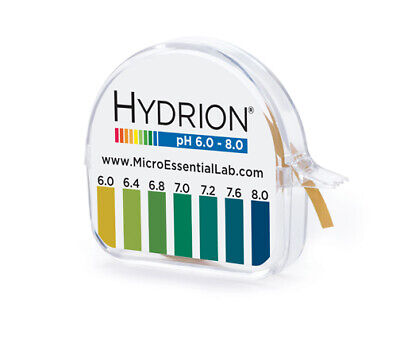 345 MPN 6-8 Hydrion PH Paper Tape Roll 6.0-8.0 Testing RANGE Neutral Solutions  • 9.55$