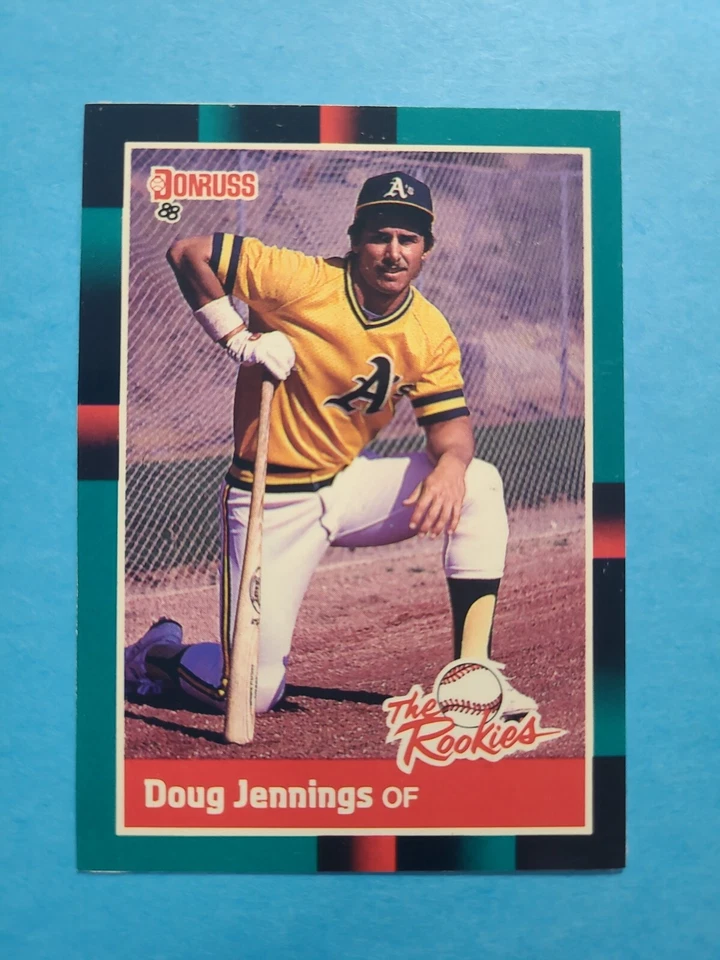 DOUG JENNINGS 1988 DONRUSS THE ROOKIES BASEBALL CARD # 13 F8074 - Image 1 of 1