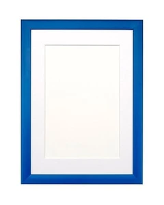 RAINBOW  Colour Range Picture Frame Photo Frame Poster Frame Blue With Mount - Picture 1 of 14