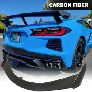 For Chevrolet Corvette C8 2021-23 Carbon Fiber Car Rear Spoiler Wing - Bild 1 von 3