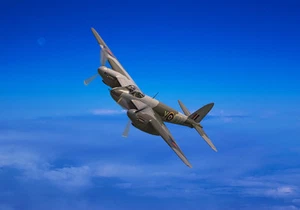Mosquito De Havilland, Lona Azul Impresiones Varios Tamaños Envío Gratuito - Imagen 1 de 1