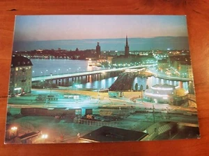 AK - Stockholm, SCHWEDEN - Nachtansicht vom Katarina Aufzug - Bild 1 von 2