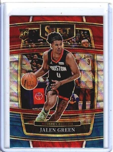 2021-22 Panini Select Jalen Green Red White Blue Wave Prizm RWB Rookie RC - Bild 1 von 2