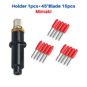 1x Mimaki Blade Holder+15pcs 45° Blades for Mimaki Vinyl Cutter Cutting Plotter - Picture 1 of 11