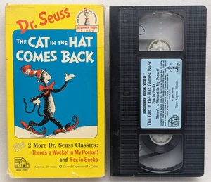 Dr Seuss The Cat In The Hat Comes Back Wocket In My Pocket Fox In Socks VHS 1989 - Picture 1 of 7