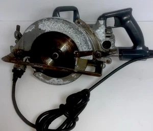 Sierra Skilsaw HD77 Worm Drive 4400 rpm 7-1/4 pulgadas sierra de calar con cable HD77 funciona - Imagen 1 de 5