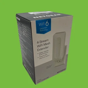NETGEAR WiFi 6 Range Extender EAX12 AX1600 1,200sq.ft. #4115 (AR) - Picture 1 of 8