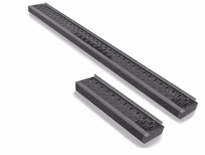 Romik RPD-C Side Steps Black Running Boards Fit 2014-Present Ford Transit Foto 1 de 4