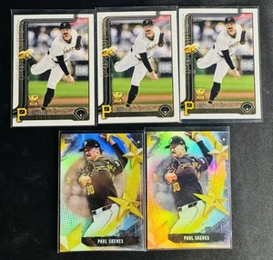Paul Skenes (5) - 2025 Topps Series 1 #SMLB - 27 Stars of MLB Insert + #98 Base - Bild 1 von 6