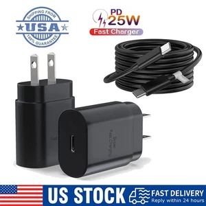 Super Fast Wall Charger+Type C Cable For Samsung Google Motorola IPhone - Picture 1 of 24