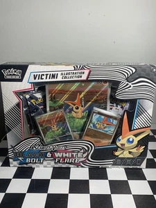 POKEMON SCARLET VIOLET BLACK BOLT & WHITE FLARE VICTINI ILLUSTRATION COLLECTION - Picture 1 of 3