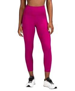 Lululemon Fast Free High Rise Crop Leggings Nulux 23” Wild Berry Pink Size 4 - Picture 1 of 10