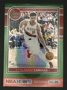 Toumani Camara 2024-25 Hoops Premium Prizms Green #196 Portland Trail Blazers - Picture 1 of 2