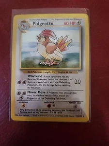 Heavy Play x 1 Pidgeotto - 22/102 - Rare - Shadowless Edition Base Set - Shadowl - Picture 1 of 2
