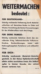Propaganda Aliada Original Segunda Guerra Mundial - Volkssturm Alemania 1945 - Traducido - Raro - Imagen 1 de 2