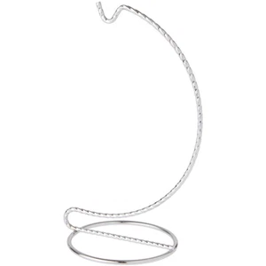 Bard's Twisted Silver Ornament Stand, 6" H x 2.625" W x 2.625" D - Picture 1 of 5