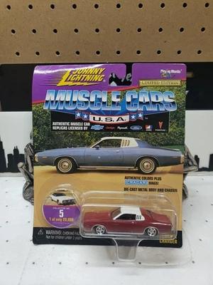 Dodge Charger Muscle Cars 1973 Johnny Lightning serie EE. UU. en rojo oscuro Foto 1 de 3