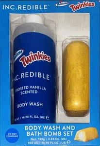 Hostess Twinkies Limited Edition Body Wash & Bath Bomb Holiday Gift Set 16.9 oz - Picture 1 of 2