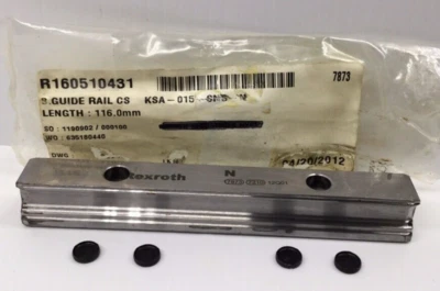 Rexroth R160510431 116 Linear Rail 116mm Length 60mm Center to Center Hole Mount - Image 1 of 4