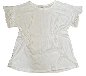 Camiseta Loft Mujer Top Volantes Informal Todo Algodón Talla XL - Imagen 1 de 6