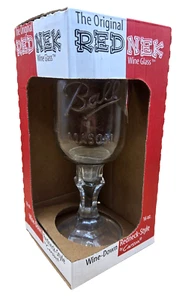 Tarro de albañil Carson Rednek Redneck 2011 copa de vino bola de 16 oz novedad, totalmente nuevo - Imagen 1 de 13