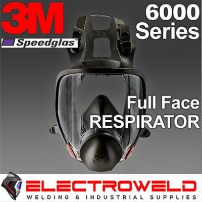 3M Welding Full Face Respirator Filter Fire Smoke Gas Spraying Chemical Flu 6800 - image 1 of 4