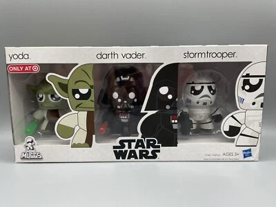 STAR WARS RARO, Mini Muggs, Objetivo Excl. 2010, vinilos, Yoda, Darth, Stormtrooper Foto 1 de 4