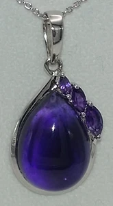 Amethyst Designer Anhänger ( ohne Kette ) von Kerstin Michaelsen 925/ rhod - Bild 1 von 6