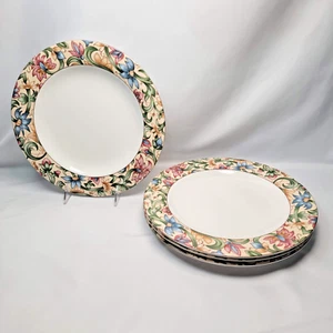 Set of 4 NWT JACOBEAN Royal Doulton 10.75" Dinner Plates Porcelain Vintage - Picture 1 of 13
