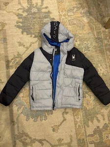 Spyder Puffer Ski Jacket- Size 7/8 - Picture 1 of 2