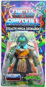 Mattel MOTU x TMNT: Turtles of Grayskull Action Figure Stealth Armor Leonardo - Imagen 1 de 1