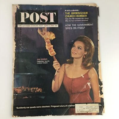 The Saturday Evening Post June 6 1964 American Actress Julie Newmar Cover - Image 1 of 3