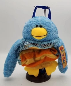 Mochila de malla Stephen Joseph Penguin Silly Sac bolsa de playa de peluche de peluche - Imagen 1 de 9