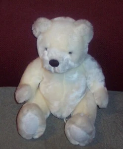 Velvete by Off White Stuffed Plush Teddy Bear ASI 62960 Sitting 8" Tall VGUC - Picture 1 of 3