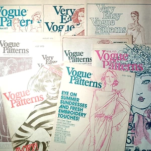 Folletos de catálogo de moda vintage años 70 Vogue Patterns $4 cada uno - Imagen 1 de 46