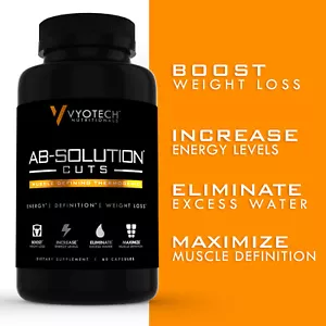 Thermogenic Fat Burner Ab Solution Cuts Vyotech Nutritionals 1 Bottle - Picture 1 of 8