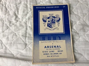 1959 FA CUP BURY V ARSENAL 13 - Picture 1 of 1