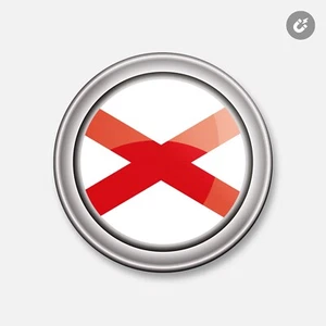 Imán decorativo redondo de 4"" x 4"" bandera del estado de EE. UU. - Imagen 1 de 2