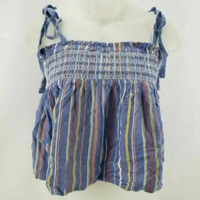 Аризона женщин укороченный Топ без рукавов со сборками Майка галстук ремень D11 - Изображение 1 из 2