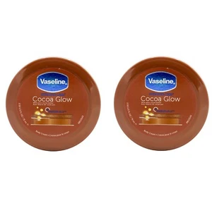 2 x Vaseline Intensive Care Cocoa Glow Body Cream - 75mL Jars - Picture 1 of 4