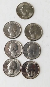 7 Washington Bicentennial Quarters 1976 - Bild 1 von 2